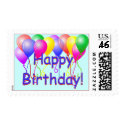 Happy Birthday Balloons stamp