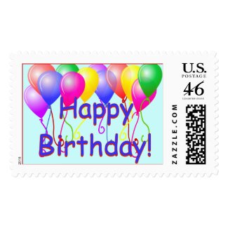 Happy Birthday Balloons Postage