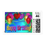 Happy Birthday Balloons Postage Stamp