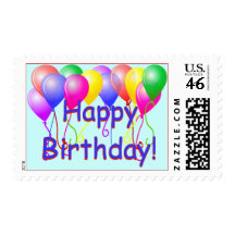 Happy Birthday Balloons Postage