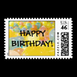 Happy Birthday Balloons Postage Stamps