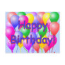 Happy Birthday Balloons Postcard
