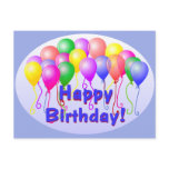 Happy Birthday Balloons Postcard