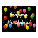 Happy Birthday Balloons Postcard