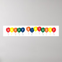 Happy Birthday Balloons Print