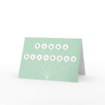 Happy Birthday Balloons & Stripes cards