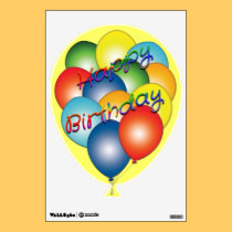 Happy Birthday Balloons Wall Decal wall decals