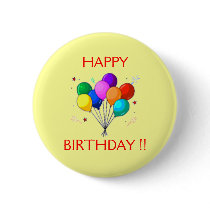 HAPPY BIRTHDAY BALOONS. buttons by lizzypoppins HAPPY BIRTHDAY BALOONS. buttons