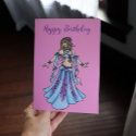 Happy Birthday Belly Dance card card