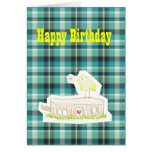 Happy Birthday bird doodle Cards