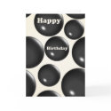 Happy Birthday Black Bubbles cards by dndartstudio Happy Birthday Black Bubbles cards