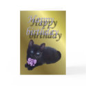 Happy birthday-black kitten cards by Kallbo Happy birthday-black kitten cards