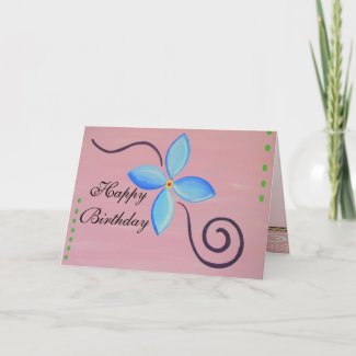 Happy Birthday Blank Card Template card