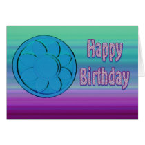 happy birthday blue and purple cards