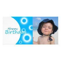Happy Birthday blue balls Photo Card Template photo cards by myhome71 Happy Birthday blue balls Photo Card Template photo cards