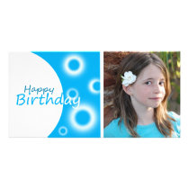 Happy Birthday blue balls photo cards by myhome71 Happy Birthday blue balls photo cards
