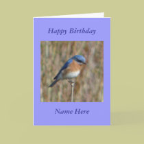 Happy Birthday Blue Bird cards