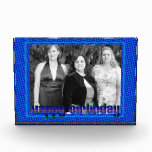 Happy Birthday blue  photo frame awards