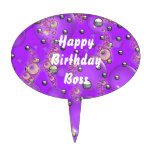 Happy Birthday Boss Cake Pick cake picks