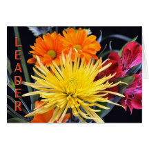 Happy Birthday Boss Floral Greeting Cards
