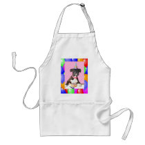 Happy Birthday Boxer dog apron