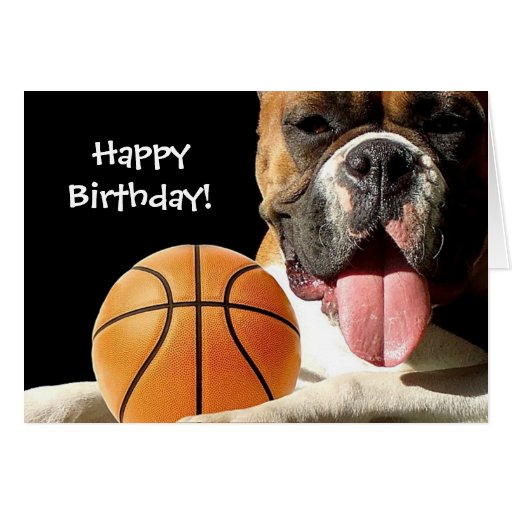 Happy Birthday Boxer Dog greeting card Zazzle
