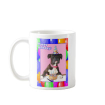 Happy Birthday Boxer dog mug