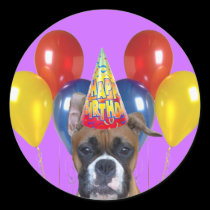 Happy birthday boxer sticker