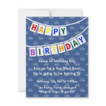 Happy Birthday (boy's invitation)