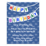 Happy Birthday (boy's invitation)