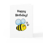 Happy birthday! (bumble bee) greeting cards