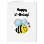 Happy birthday! (bumble bee) greeting cards