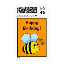 Happy Birthday! (bumble bee) Stamps