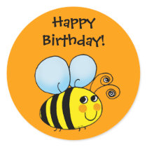 Happy Birthday! (bumblebee) Sticker