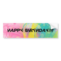 HAPPY BIRTHDAY Bumper Sticker bumper stickers
