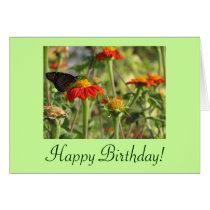 Happy Birthday Butterfly Card cards