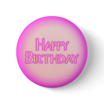 Happy Birthday buttons by JustParties Happy Birthday buttons