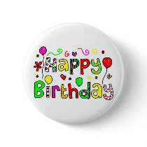 Happy Birthday buttons