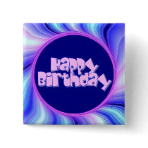 Happy Birthday Pinback Button