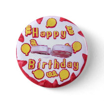HAPPY BIRTHDAY buttons