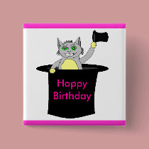 , Happy Birthday buttons
