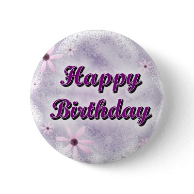 Happy Birthday Button by JustParties