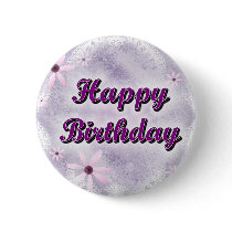 Happy Birthday buttons by JustParties Happy Birthday buttons
