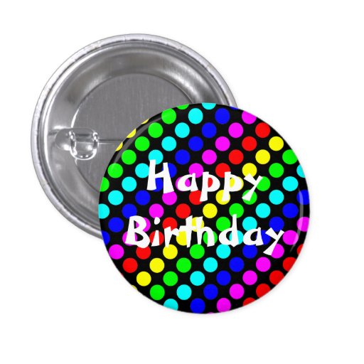 Happy Birthday Button | Zazzle