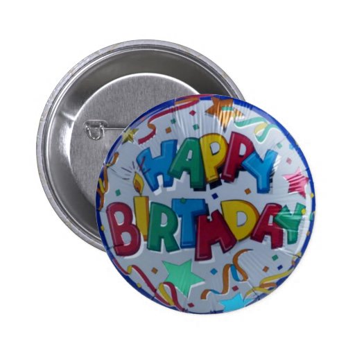 Happy Birthday button | Zazzle