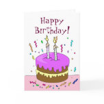 Happy Birthday! Cake 2 YEAR cards
