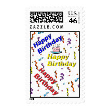 Happy Birthday Cake Birthday Postage