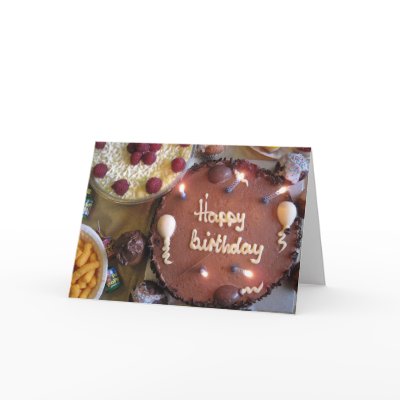 Happy birthday cake greeting card from Zazzle.com from zazzle.com