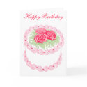 Happy Birthday Cake Card by twopurringcats Happy Birthday Cake Card