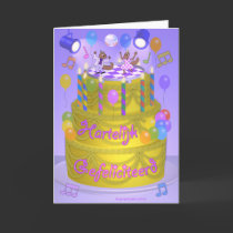 "Happy Birthday" cake (Dutch) cards